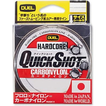 Леска YO-ZURI DUEL HARDCORE QUICK SHOT CARBONYLON 150м 20lb 0.370мм 9кг